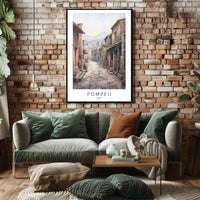 Pompeii Streetscape Poster PosterGoat