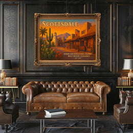Scottsdale Southwestern Charm Travel Poster