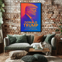 Trump Visionary Futurism Patriot Poster