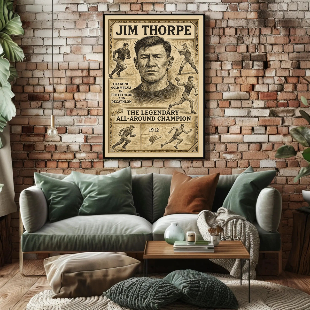 The Legendary All-Around Champion Jim Thorpe Poster