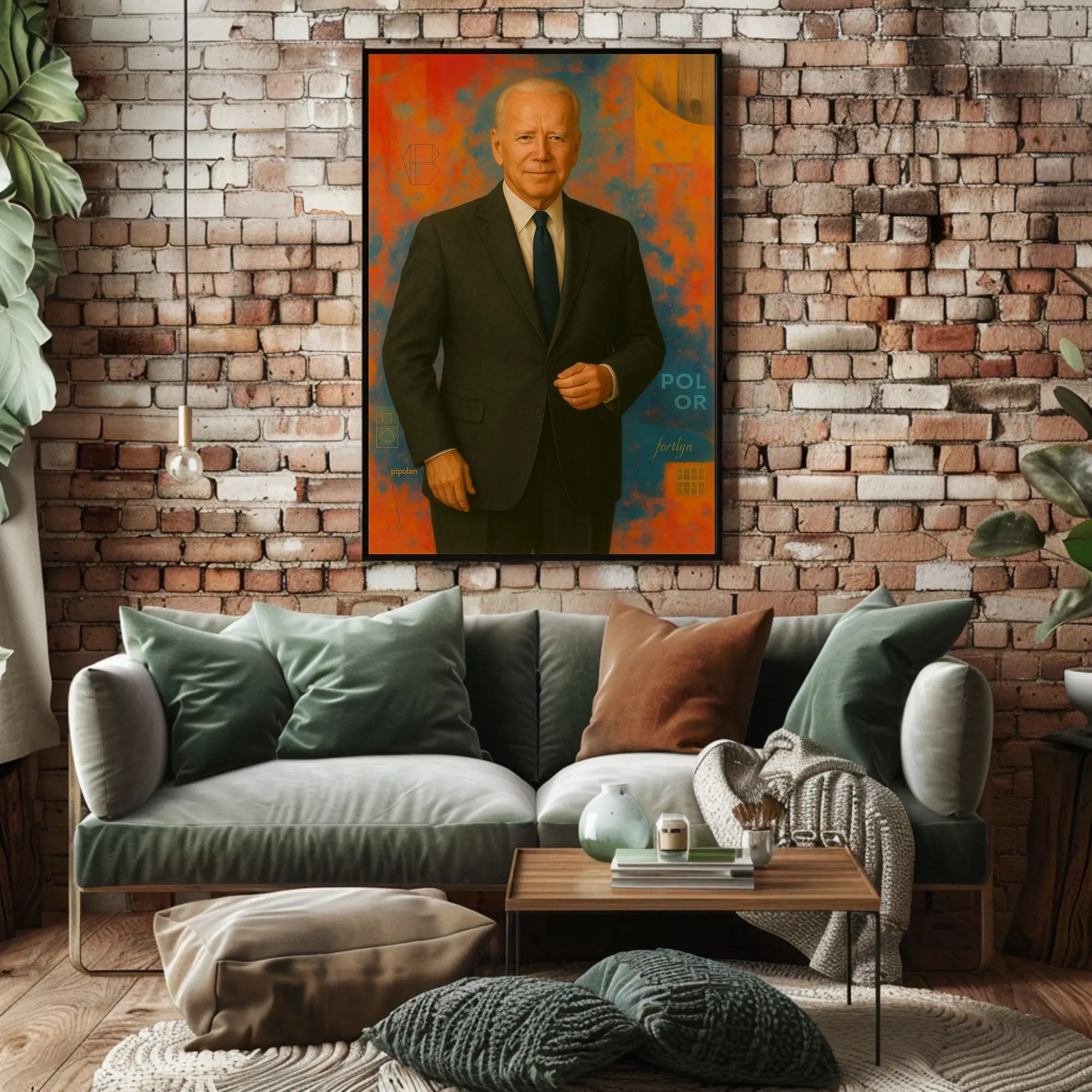 Confident Abstract Art: Modern Expressionism Poster