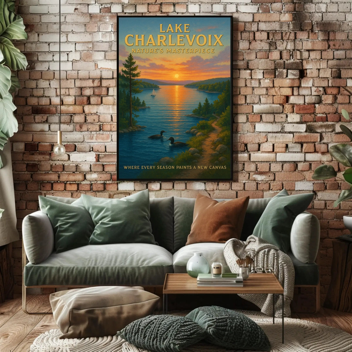 Lake Charlevoix NatureS Masterpiece Poster