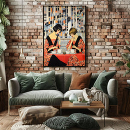 Geometric Tea Time Poster
