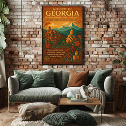 Welcome To Georgia Where History Meets Poster