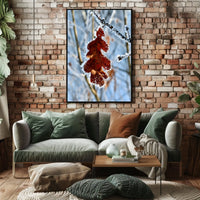 Winter Serenity Bearded Reedling Poster