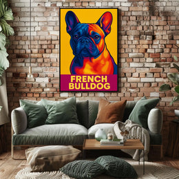 French Bulldog Pop Art Poster
