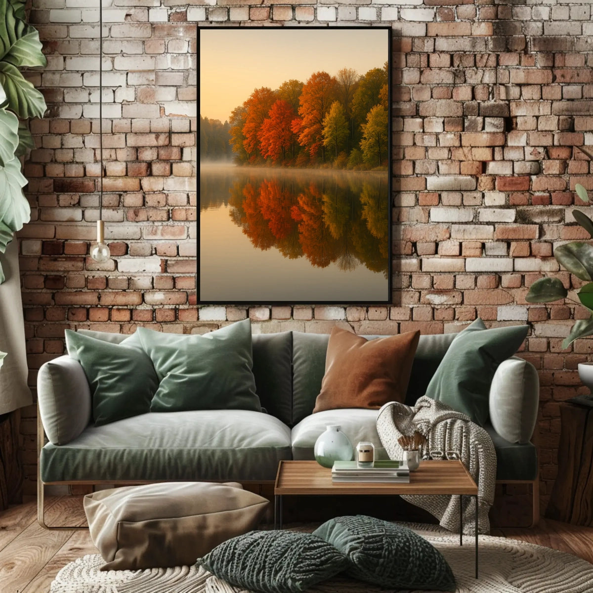 Autumn Tranquility Landscape Impressionism Cozy Poster