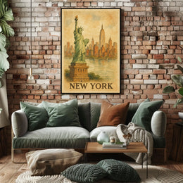 New York Cityscape Poster