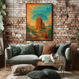 Barcelonas Radiance Poster