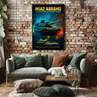 M1A2 Abrams The Vanguard of Modern Armor Poster PosterGoat
