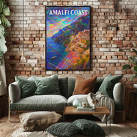 Amalfi Coast Dreamscape Poster Wall Art 18x24 Edition