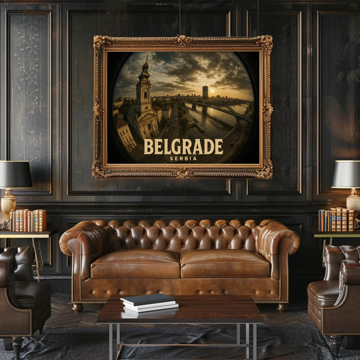 Belgrade Sunset Cityscape Photography Wanderlust Poster
