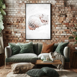 Arctic Wolf Serenity in Snowy Wilderness Poster