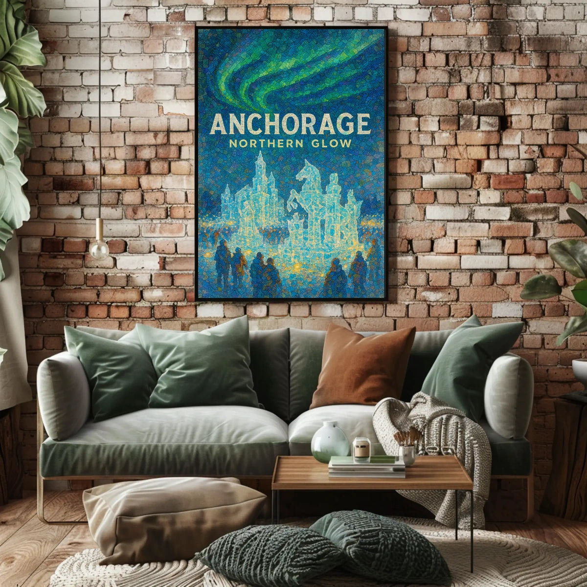 Anchorage Northern Glow Poster