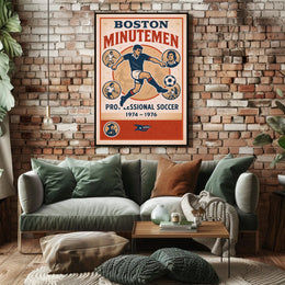 Boston Minutemen Soccer Team Poster PosterGoat
