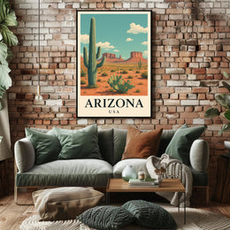 Arizona Desert Adventure Travel Poster