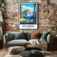 Rocky Mountain National Park Scenic Poster Print