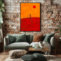 Desert Wanderer Poster Minimalist Travel Wall Art