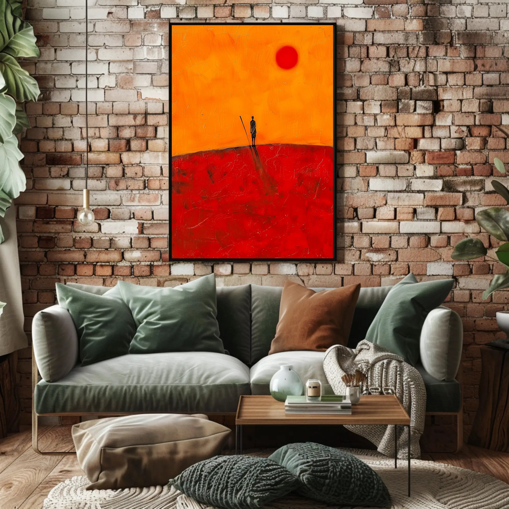 Desert Wanderer Poster Minimalist Travel Wall Art
