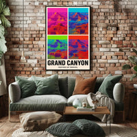 Grand Canyon Pop Art Masterpiece: National Park Poster PosterGoat