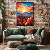 Athenian Sunset Poster