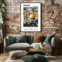 Vibrant Jerusalem Dome of the Rock Cultural Heritage Poster PosterGoat