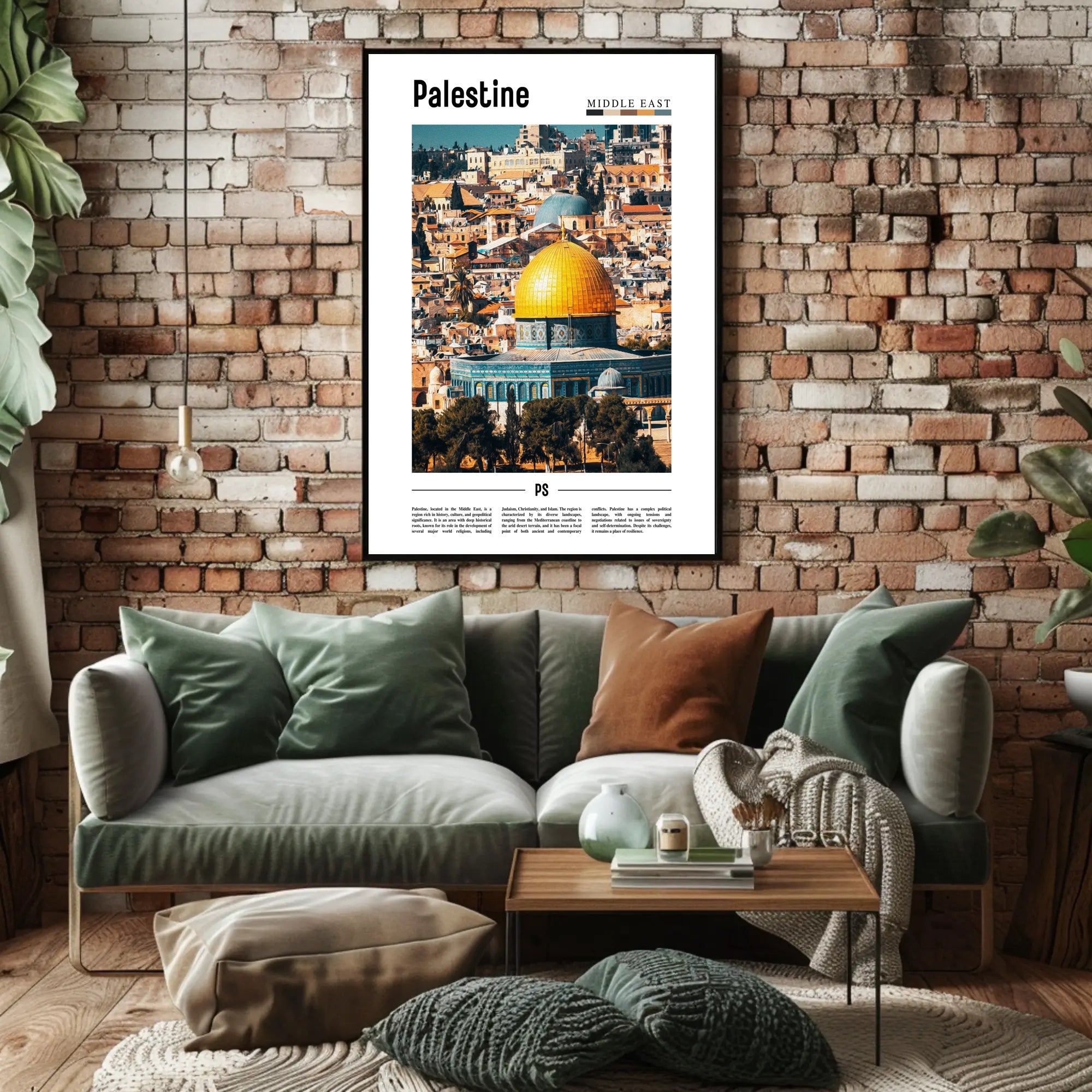 Vibrant Jerusalem Dome of the Rock Cultural Heritage Poster PosterGoat