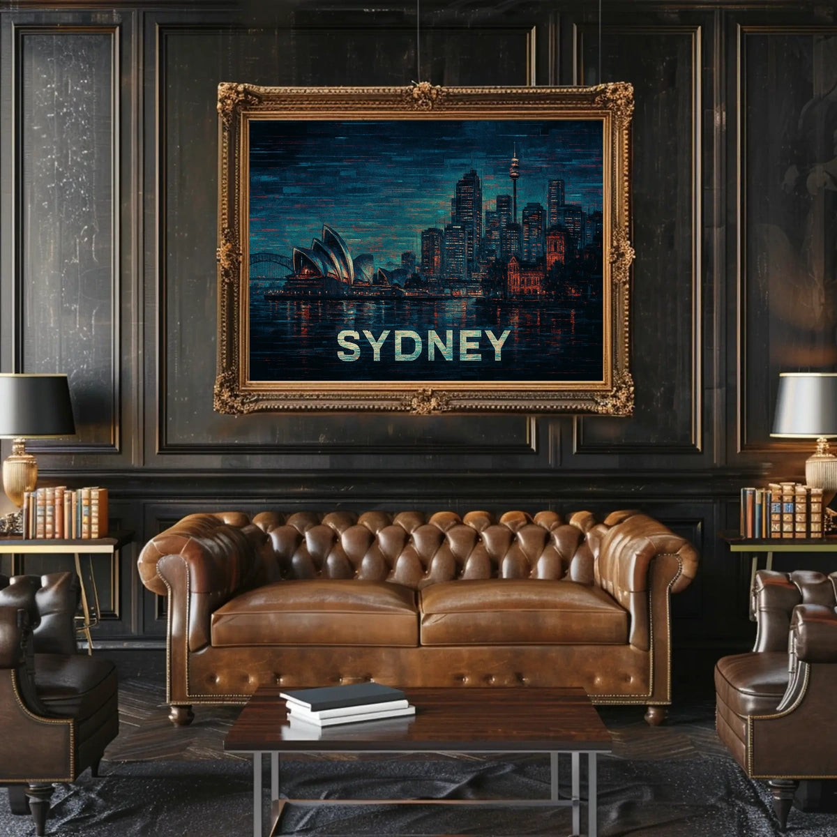 Sydney Skyline at Night Poster