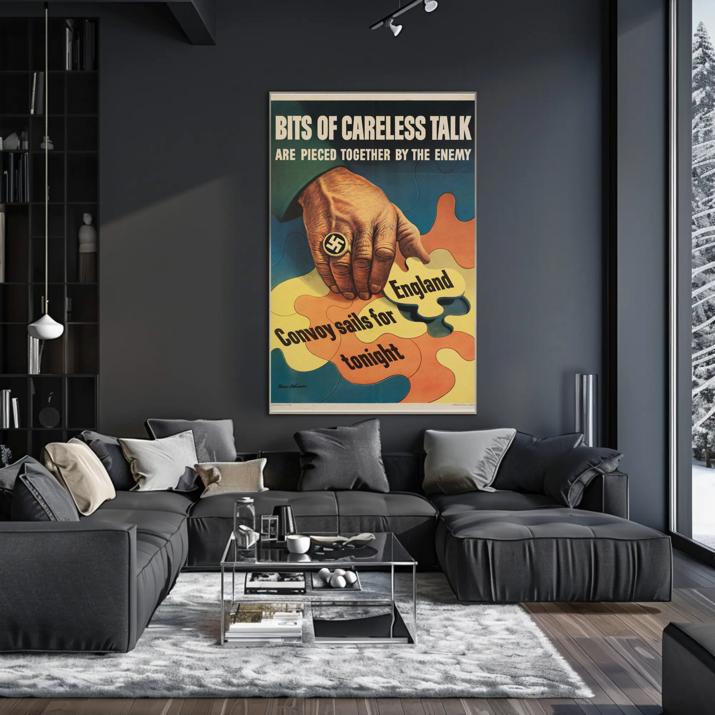 Careless Talk Enemy Nazi Puzzle Poster Travel Poster