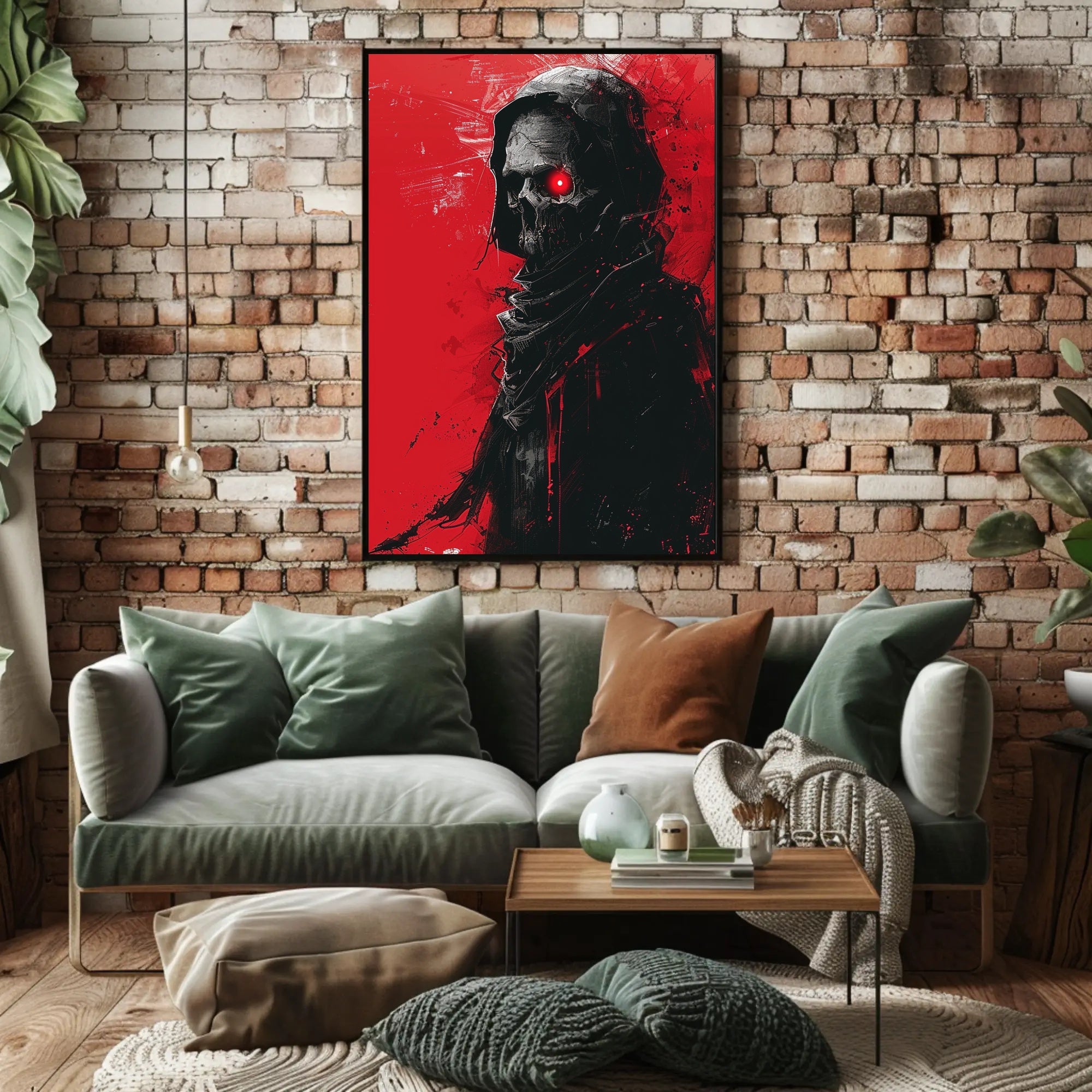 Dark Reaper Modern Gothic Art Poster Print PosterGoat