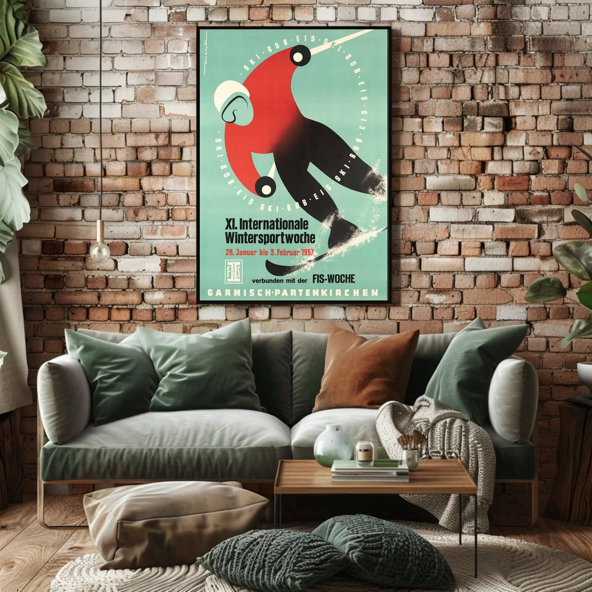 Xi. Internationale Wintersportwoche 1957 Poster