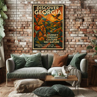 Discover Georgia A Journey Through Poster