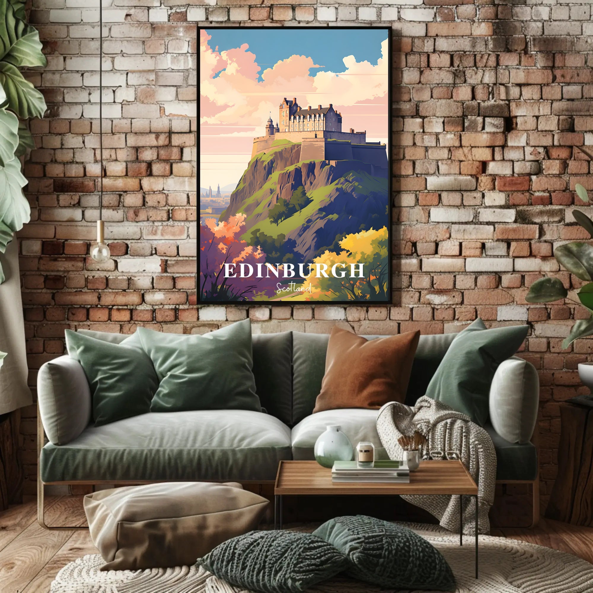 Edinburgh Castle Travel Poster