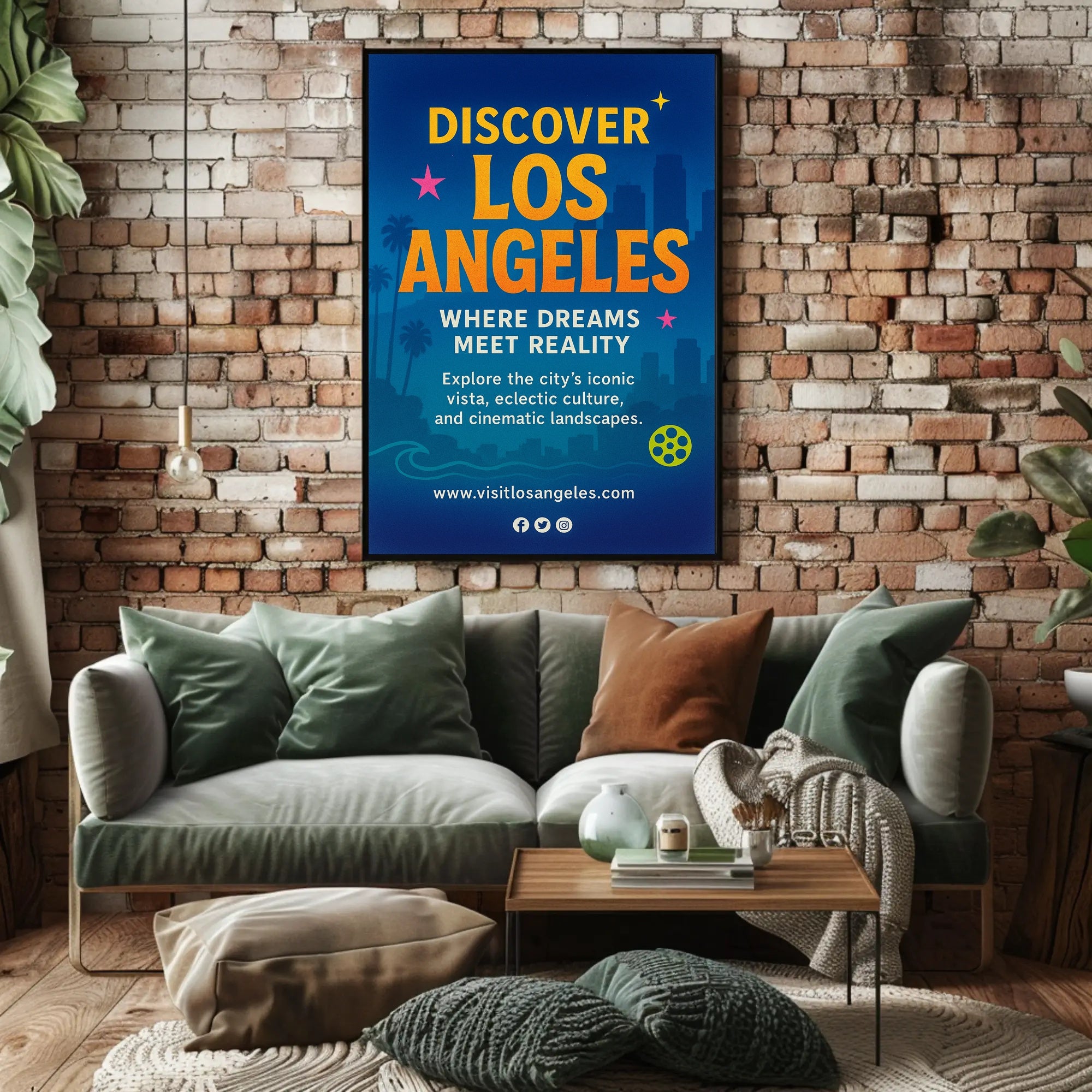 Discover Los Angeles Wall Art Print PosterGoat