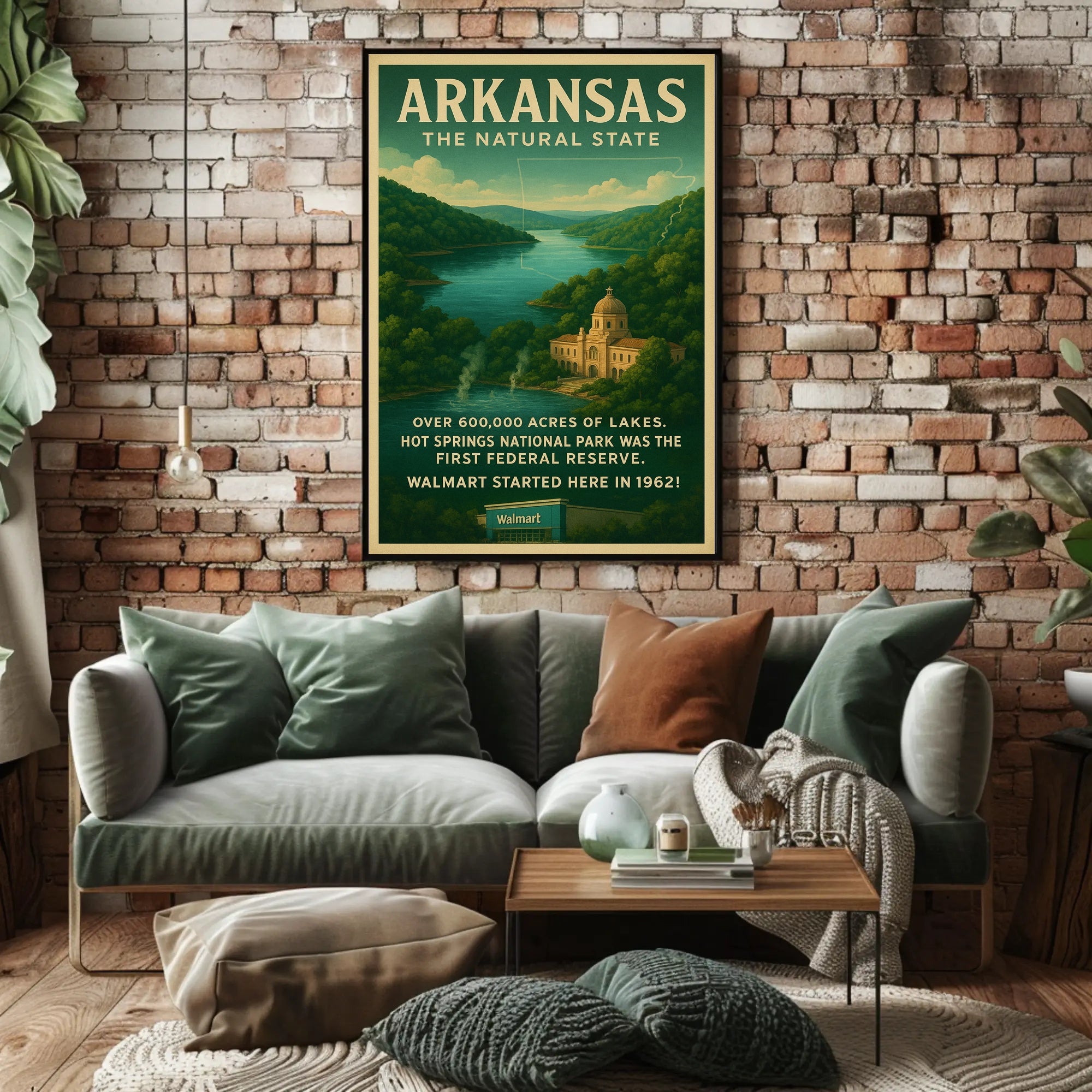 Arkansas The Natural State Poster