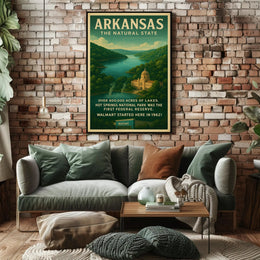 Arkansas The Natural State Poster