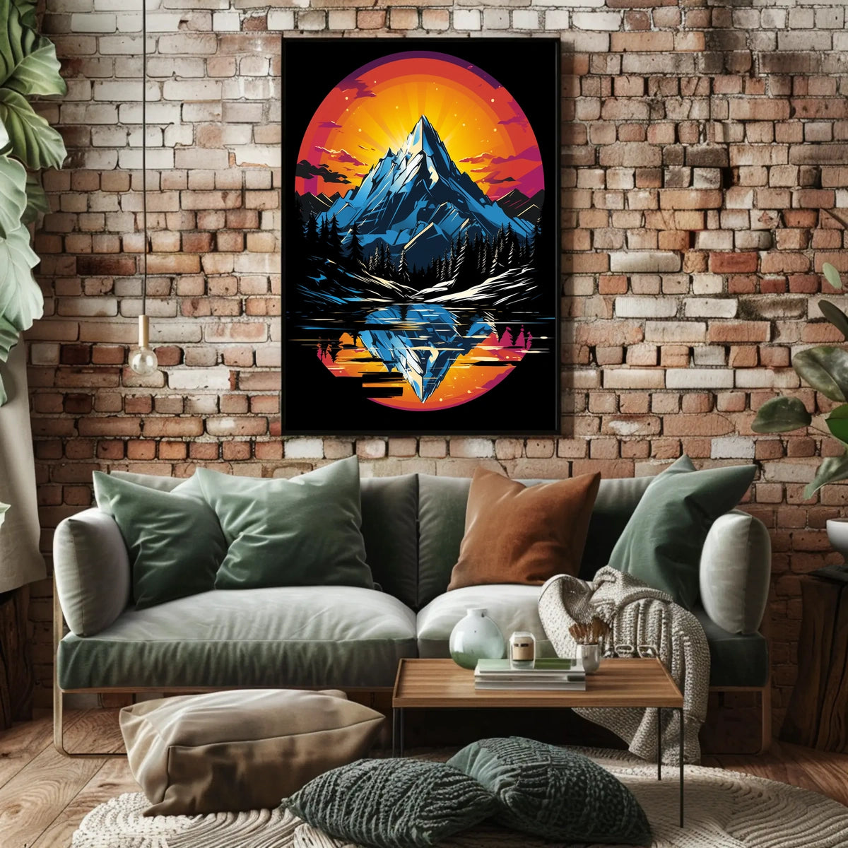 Majestic Mountain Reflection Poster