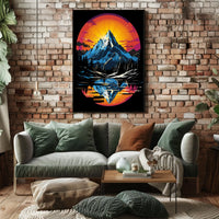 Majestic Mountain Reflection Poster