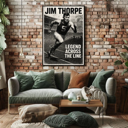 Legend Across the Line Jim Thorpe Poster