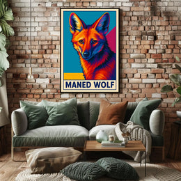 Maned Wolf Poster