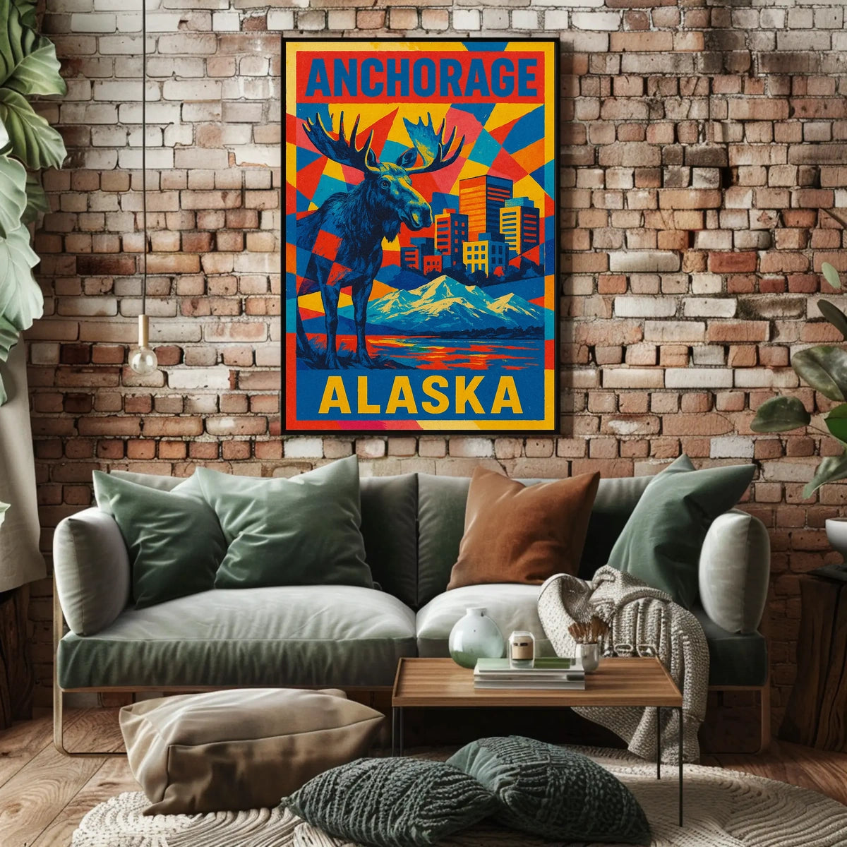 Anchorage, Alaska Vibrant Wilderness Poster