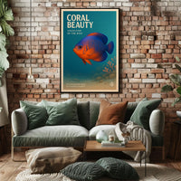 Coral Beauty Angelfish Poster