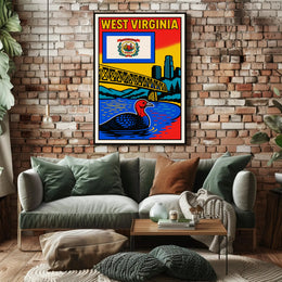 West Virginia Tribute Poster PosterGoat