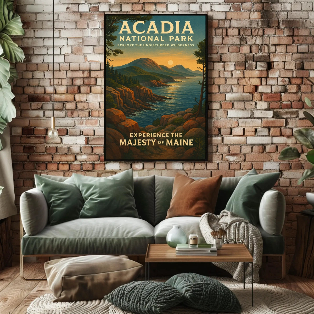 Acadia National Park Scenic Beauty Travel Poster