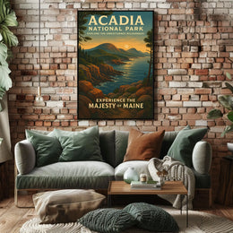 Acadia National Park Scenic Beauty Travel Poster