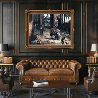 Elegant 18th Century European Scene Cultural or Heritage Poster