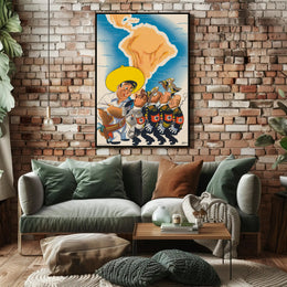 Latin America Confronts Axis Powers Poster PosterGoat