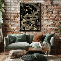 Futuristic Cityscape Art Poster