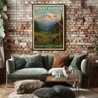 Mount Rainier National Park Wall Art Print
