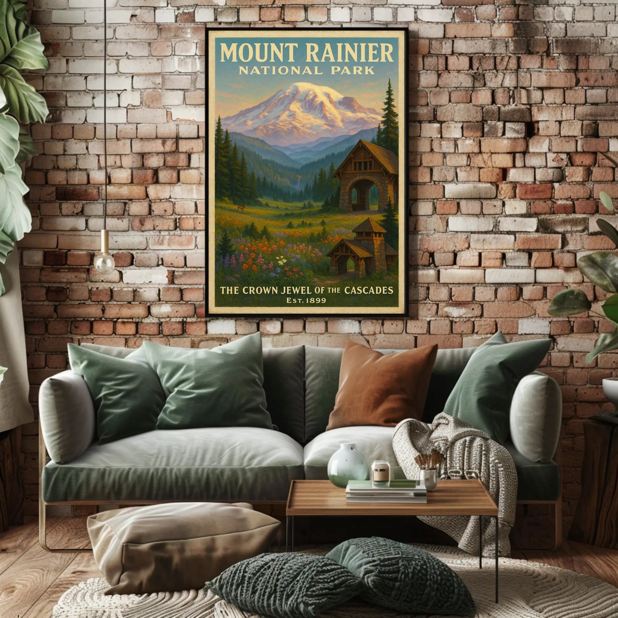 Mount Rainier National Park Wall Art Print
